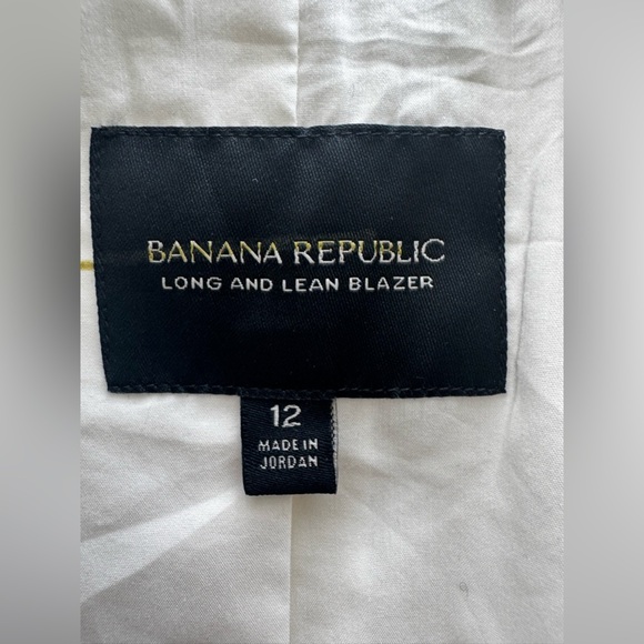 BANANA REPUBLIC Cream and Green Blazer Tailored Fit 12 - Picture 3 of 5